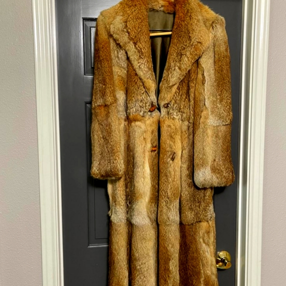 Vintage Mint Condition Rabbit Fur Coat